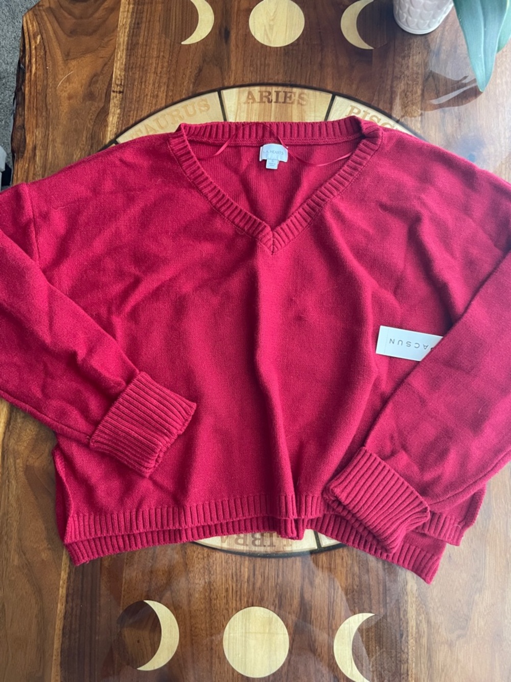 Red sweater
